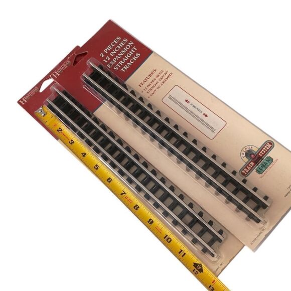 2 Lemax Train Tracks Straight NEW 84211 Expansion Replacement Village Collection - Picture 2 of 15